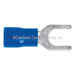 Sealey Terminals 100 Pack Easy Entry Fork 5.3mm Blue